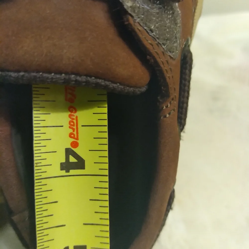 Brown Kids SPERRY Shoes with Velcro Strap TODDLER Size 7 M, 4.5 INCHES INSIDE